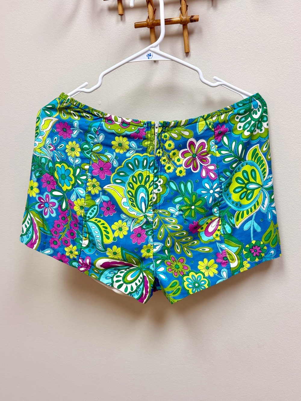 60s Vintage 🌿 Rose Marie Reid Cotton Paisley Flower Power Bikini - Picture 7 of 9
